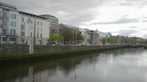 The Liffey River Dublin 動画素材 36136235