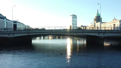 Liffey River in Dublin Stock Footage 171245857