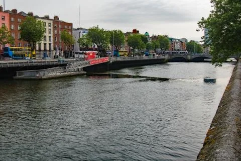 Liffey River in Dublin Foto stock