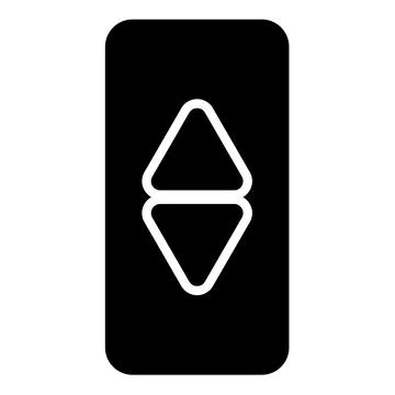 Lift button elevator panel up and down each floor with arrow choice icon bl.. Stock Illustration