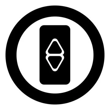 Lift button elevator panel up and down each floor with arrow choice icon in.. Ilustración de archivo