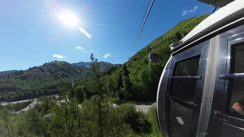 Lift on the cable car Stock Footage 197830541