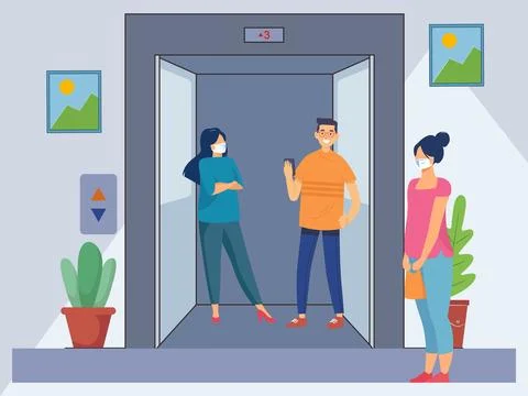 Lift Concept Illustration Ilustración de archivo