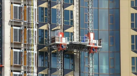 Lift on construction site Video stock 874824