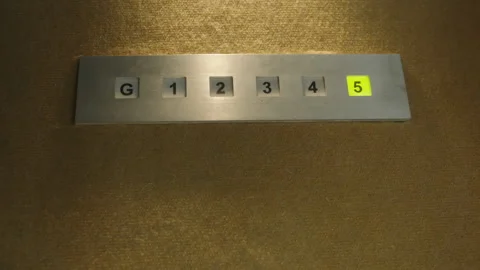 LIFT ELEVATOR COUNTER Stock Footage 140786850