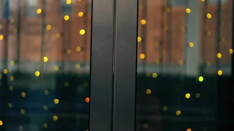Lift elevator doors in shopping mall Stock Footage 318317399