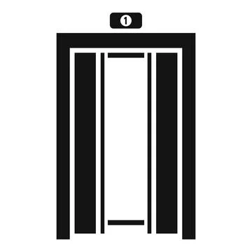 Lift elevator icon, simple style Ilustración de archivo