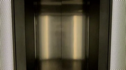 Lift Elevator Opening Door Stock Footage 339959266