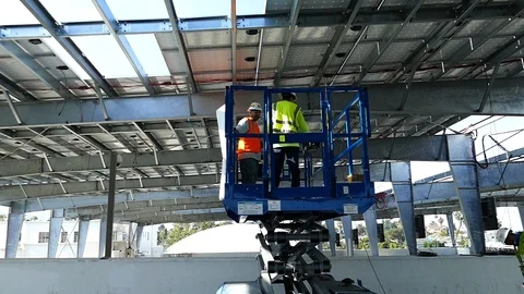 Lift Going Down Stock Footage 123947899