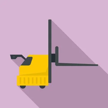 Lift machine icon, flat style Stock Illustration