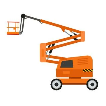 Lift machine icon, flat style Stock Illustration