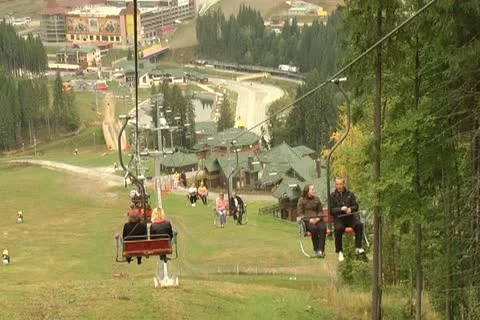 Lift in mountains Stock Footage 12289559