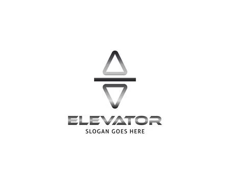 Lift or elevator logo vector template Stock Illustration