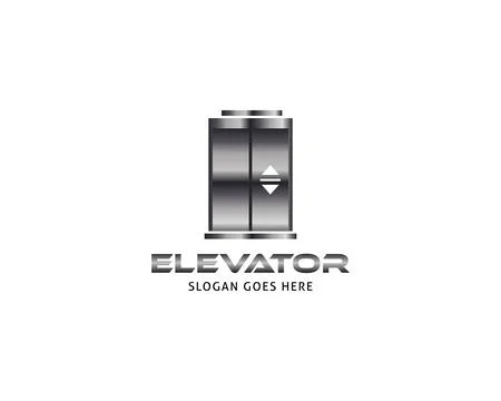 Lift or elevator logo vector template Stock Illustration