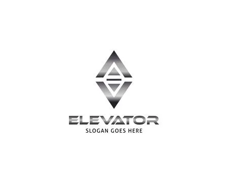 Lift or elevator logo vector template Stock Illustration