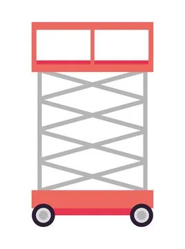 Lift platform equipment Stock Illustration