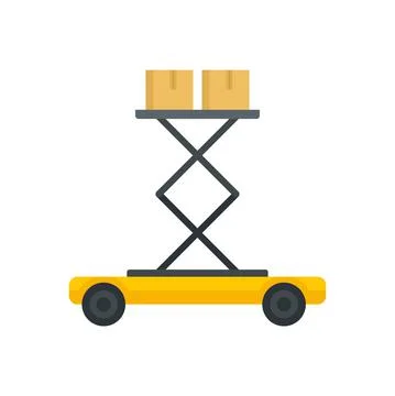 Lift platform icon flat isolated vector Stockillustratie