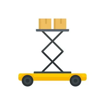 Lift platform icon flat isolated Stockillustratie