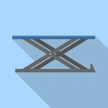 Lift platform icon, flat style Stock Illustration