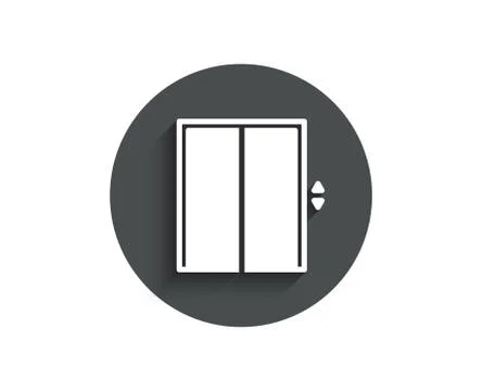 Lift simple icon. Elevator sign. Ilustración de archivo