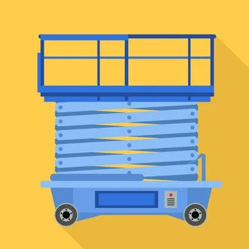 Lift stand icon, flat style Illustrazione stock