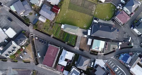 Lift view from Ground up to Sky and Mt Fuji in Japan aerial flying as 4k. Stock Footage 136981825