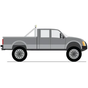 Lifted pickup Illustrazione stock
