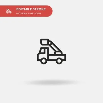 Lifter Simple vector icon. Illustration symbol design template for web mobile Stock Illustration