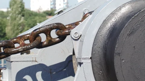 Lifting anchor - the ship weighed anchor Stock Footage 52443582