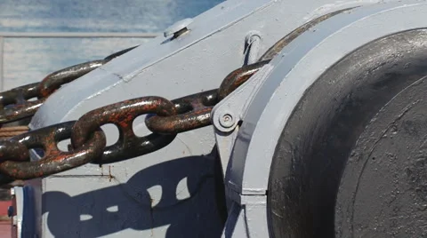 Lifting anchor - the ship weighed anchor Stock Footage 52443742