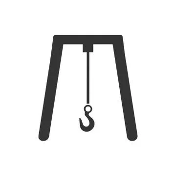 Lifting Crane Icon Stock Illustration