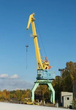 Lifting crane Stock Photos