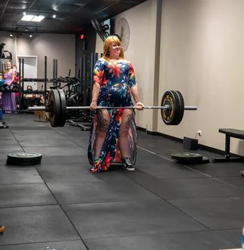 Lifting in drag Foto stock