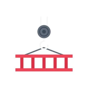 Lifting flat color icon Ilustración de archivo