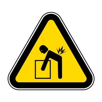 Lifting Hazard Symbol Sign Isolate On White Background,Vector Illustration EP Illustrazione stock