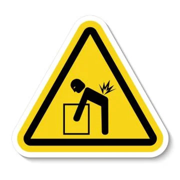 Lifting Hazard Symbol Sign Isolate On White Background,Vector Illustration EP Illustrazione stock