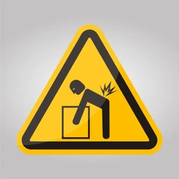 Lifting Hazard Symbol Sign Isolate On White Background,Vector Illustration EP Illustrazione stock
