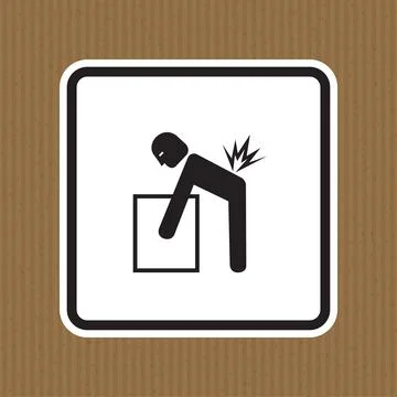 Lifting Hazard Symbol Sign Isolate On White Background,Vector Illustration EP Illustrazione stock