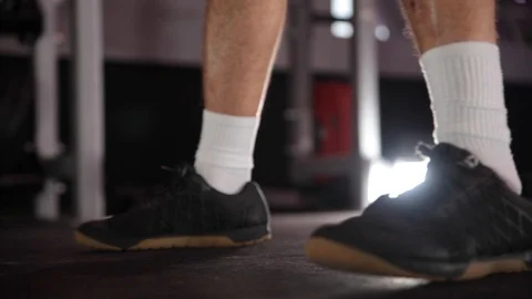Lifting kettle bell in the gym Stock-Footage 104925890