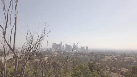 Lifting LA Skyline 스톡 동영상 95564000