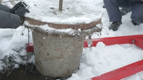 Lifting of a large hatch Stock Footage 73253556