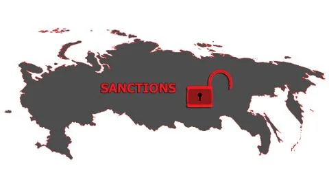 The lifting of sanctions Stock Illustration
