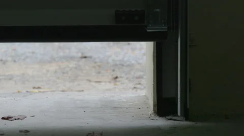 Lifting sectional automatic garage door Video stock 43345568