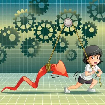 Lifting stock. Stock Illustration