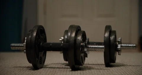 Lifting Weights Stock Footage 127342223