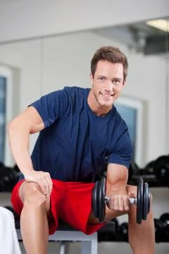 Lifting weights Stock Photos