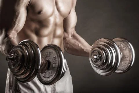 Lifting weights Stock Photos