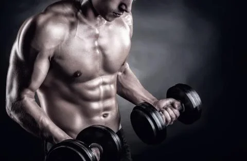 Lifting weights Stock Photos