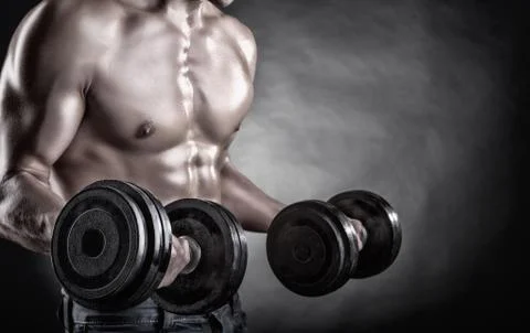 Lifting weights Stock Photos
