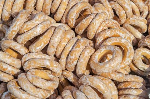 Ligament of bagels Stock Photos